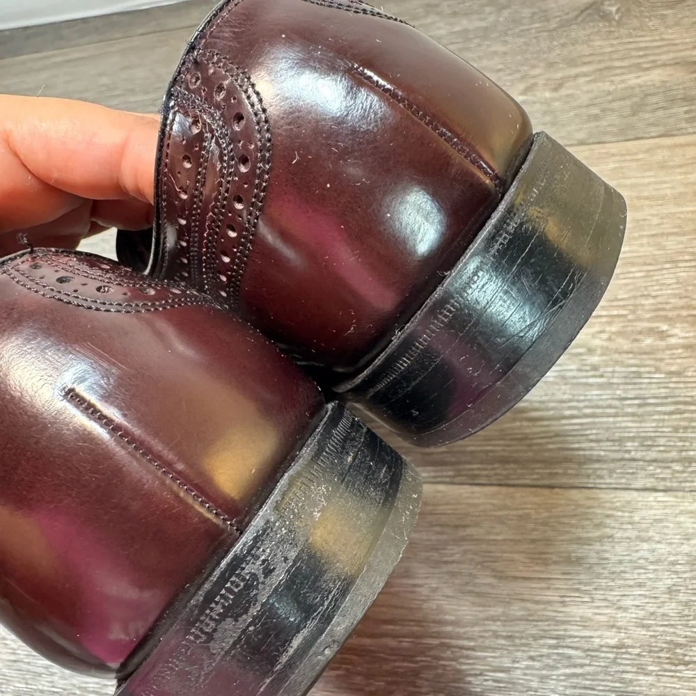 Florsheim Men's Oxford Brogues - Deep Burgundy size 8.5 (s251)
